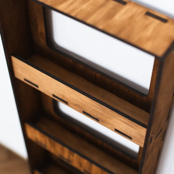 The Artisan Chroma Gallery – Premium 4-Tier Wall-Mounted Spice Cabinet