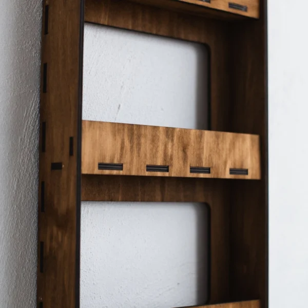 The Artisan Chroma Gallery – Premium 4-Tier Wall-Mounted Spice Cabinet