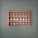 The Artisan Pine Gallery – Handcrafted 3-Tier Wall-Mounted Spice & Coffee Station