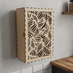 The Artisan Spice Sanctuary – Handcrafted Laser-Cut Wall Cabinet