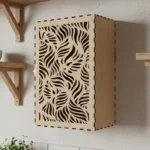 The Artisan Spice Sanctuary – Handcrafted Laser-Cut Wall Cabinet