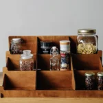 The Artisan Tiered Spice Sentinel – Handcrafted Wooden Countertop & Wall Organizer