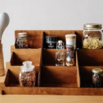 The Artisan Tiered Spice Sentinel – Handcrafted Wooden Countertop & Wall Organizer
