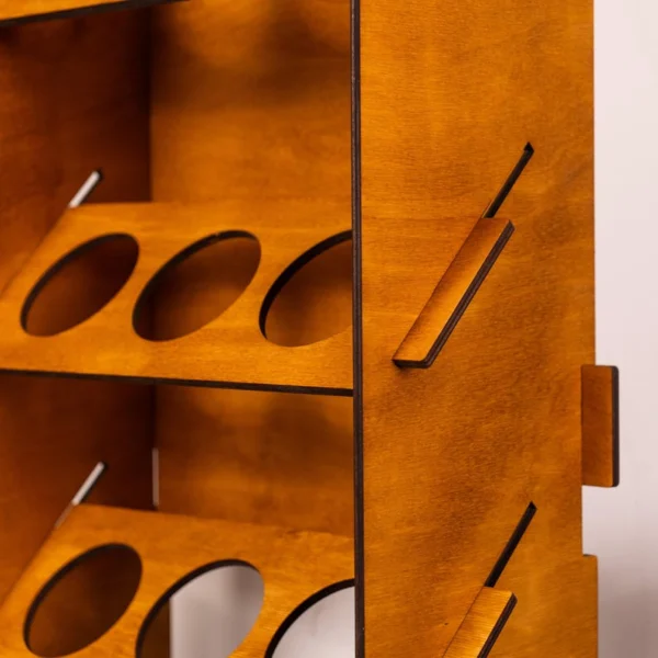 The Artisan Vertical Spice Gallery – Handcrafted Solid Wood Wall-Mounted Organizer