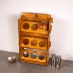The Artisan Vertical Spice Gallery – Handcrafted Solid Wood Wall-Mounted Organizer
