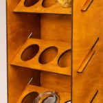 The Artisan Vertical Spice Gallery – Handcrafted Solid Wood Wall-Mounted Organizer