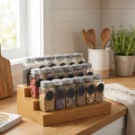 The Artisan Zen Bamboo Tiered Sentinel – Set of 2 Handcrafted Countertop Organizers