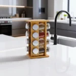 The Bamboo Zen Tower – 360° Rotating Professional Spice Organizer