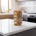The Bamboo Zen Tower – 360° Rotating Professional Spice Organizer