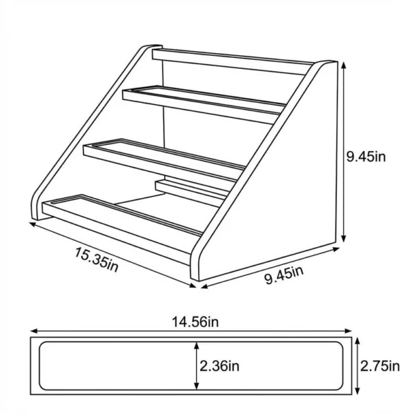 The Grand Acacia 3-Tier Spice Sentinel – Handcrafted Professional Countertop Organizer