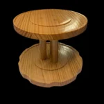 The Rotating Artisan Spice Tower – 360° Solid Wood Kitchen Carousel