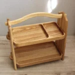 The Woodland Caddy – Handcrafted Solid Wood 2-Tier Spice Sentinel