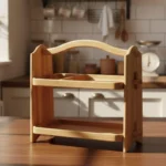 The Woodland Caddy – Handcrafted Solid Wood 2-Tier Spice Sentinel