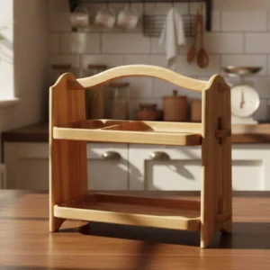 The Woodland Caddy – Handcrafted Solid Wood 2-Tier Spice Sentinel (3)