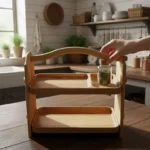 The Woodland Caddy – Handcrafted Solid Wood 2-Tier Spice Sentinel