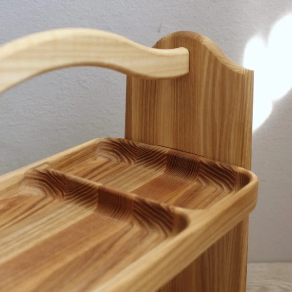 The Woodland Caddy – Handcrafted Solid Wood 2-Tier Spice Sentinel