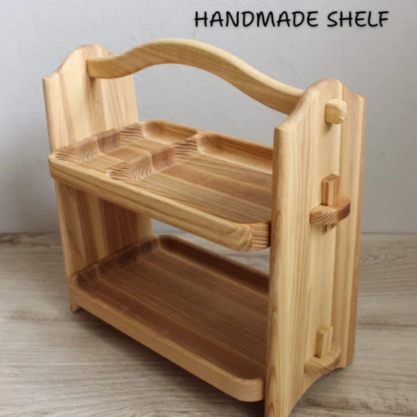 The Woodland Caddy – Handcrafted Solid Wood 2-Tier Spice Sentinel
